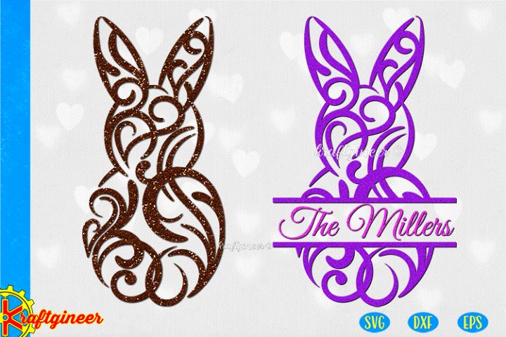 Filigree Bunny SVG | Easter SVG (343734) | SVGs | Design ...
