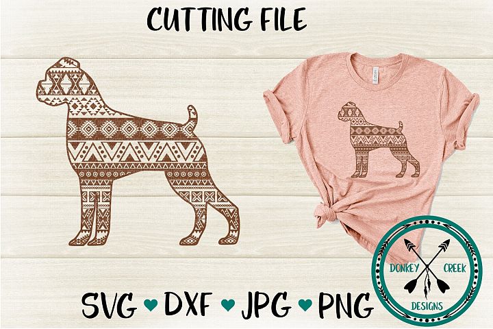 Download Mandala Boxer Dog SVG