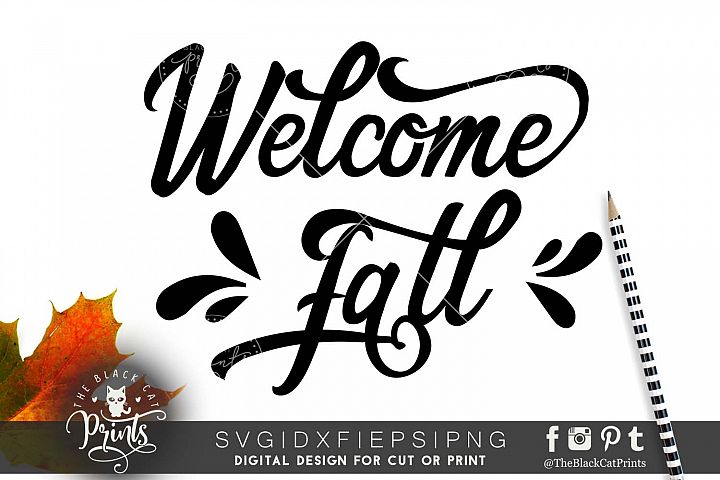 Download Welcome Fall SVG DXF EPS PNG (29244) | Cut Files | Design Bundles