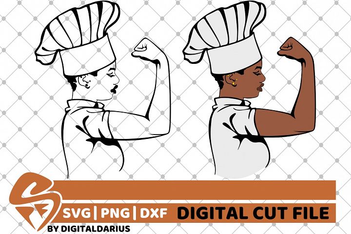 Strong Woman svg, Girl Power, Head Chef svg, Melanin, Diva