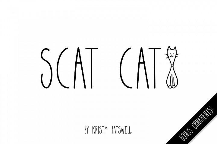 Scat Cat - Free Font of The Week