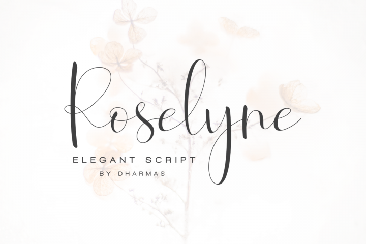 roselyne-calligraphy-script-font-110445-script-font-bundles