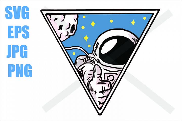 Download Astronaut in outer space - SVG EPS JPG PNG