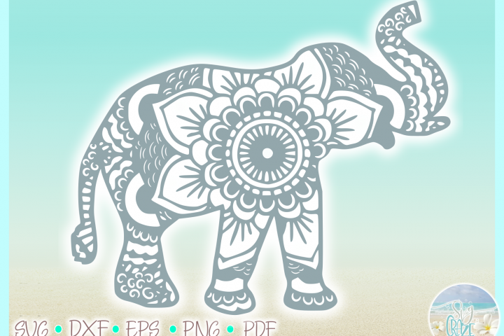 Download Elephant Mandala Svg Dxf Eps Png Pdf Files For Cricut