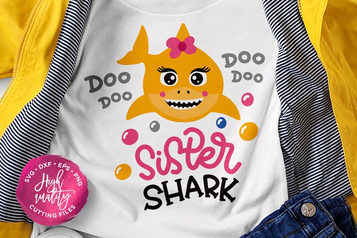 Download Sister Shark SVG DXF, Sibling Shark SVG, Shark Family SVG (321955) | SVGs | Design Bundles