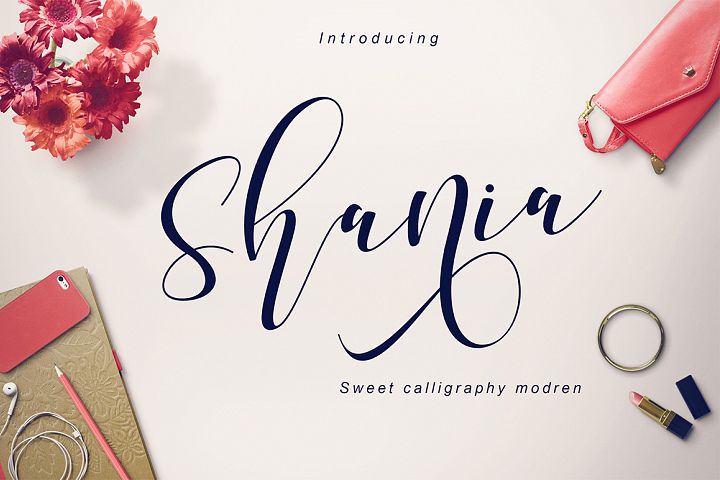 Shania Sweet Calligraphy Modern - Free Font of The Week