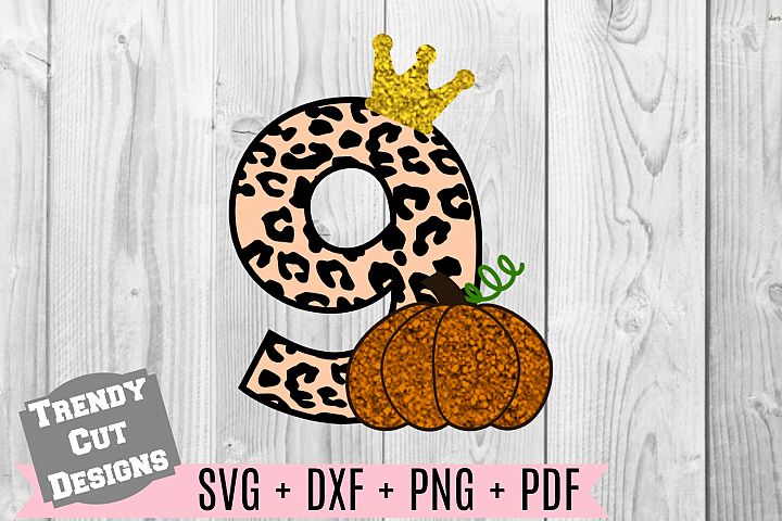 Download Pumpkin 5th Birthday, Cheetah Print, Crown SVG DXF PDF PNG