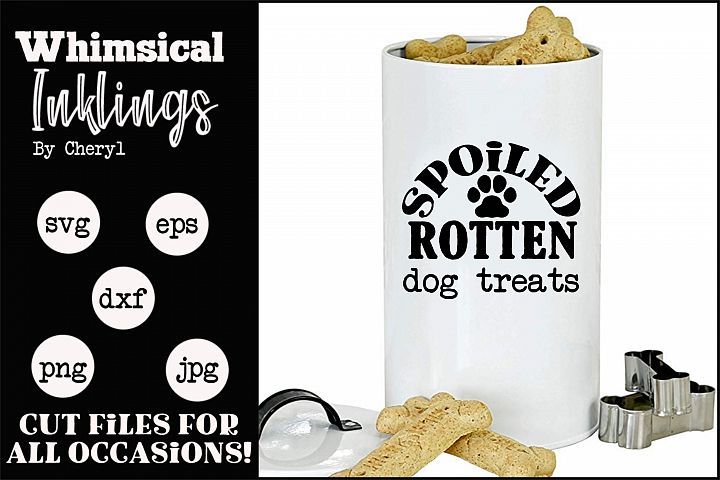 Spoiled Rotten Dog Treats Svg 417938 Cut Files Design Bundles