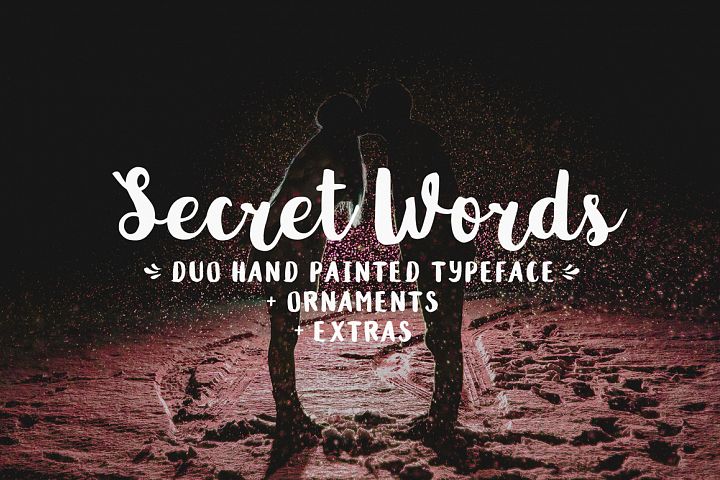 Secret Words Font Duo + Bonus - Free Font of The Week