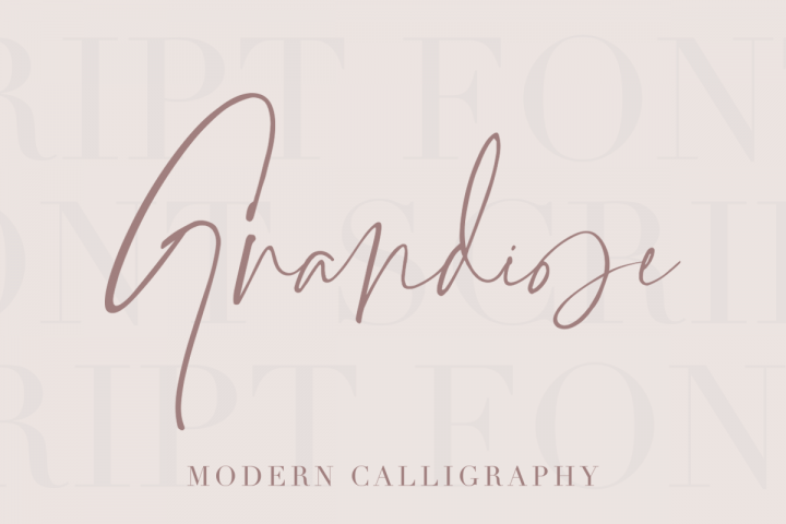 Grandiose - Stylish Signature Font
