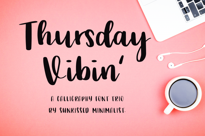 Thursday Vibin - Free Font of The Week