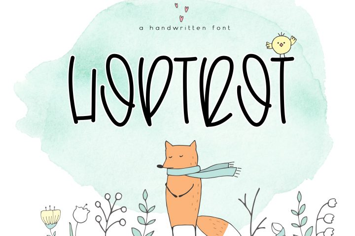 Hoptrot - A Cute Handwritten Font - Free Font of The Week