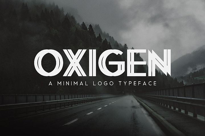 Oxigen | A Minimal Logo Typeface - Free Font of The Week