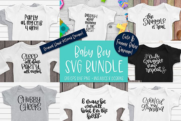 Funny Baby Boy Svg Bundle For Silhouette And Cricut