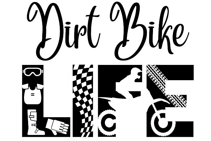 Dirt Bike SVG Cutting File for the Cricut