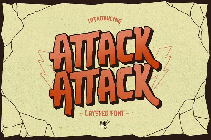 Attack Attack Typeface - Free Font of The Week