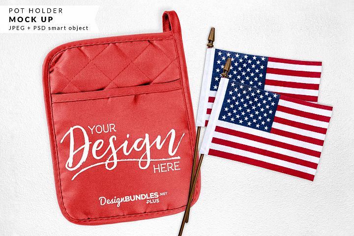 Download Pot holder Mock up - Patriotic