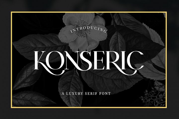 Konseric | Luxury Serif Font