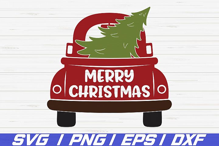 Christmas truck SVG / Cricut / Cut file / Clip art