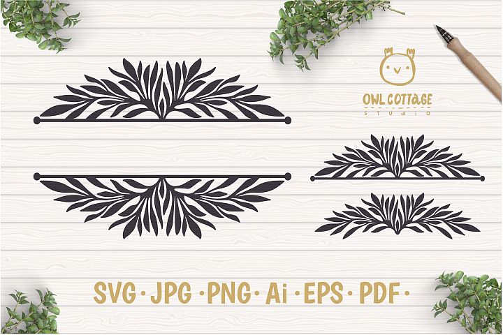 Free Free 161 Split Flower Monogram Svg Free SVG PNG EPS DXF File