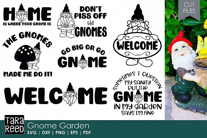 Download Gnome Garden - Gnome SVG and Cut Files for Crafters ...