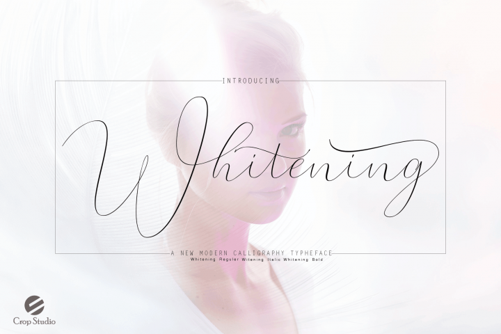 Whitening Font family
