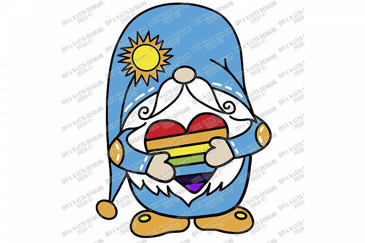 Download Summer Rainbow - Sunshine - Gnome - Gnomie - SVG EPS JPG PNG