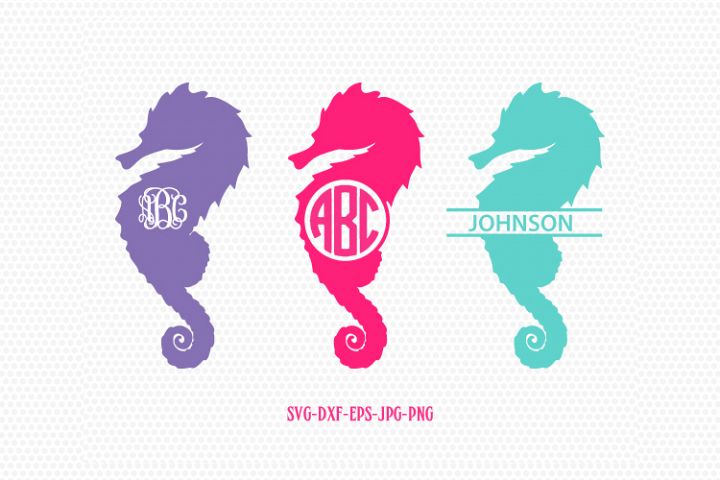 Download Seahorse SVG, Seahorse Monogram SVG, Seahorses, Split ...