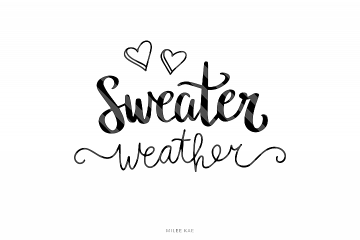 Sweater Weather Svg Cutting File Decal 48356 Svgs Design Bundles