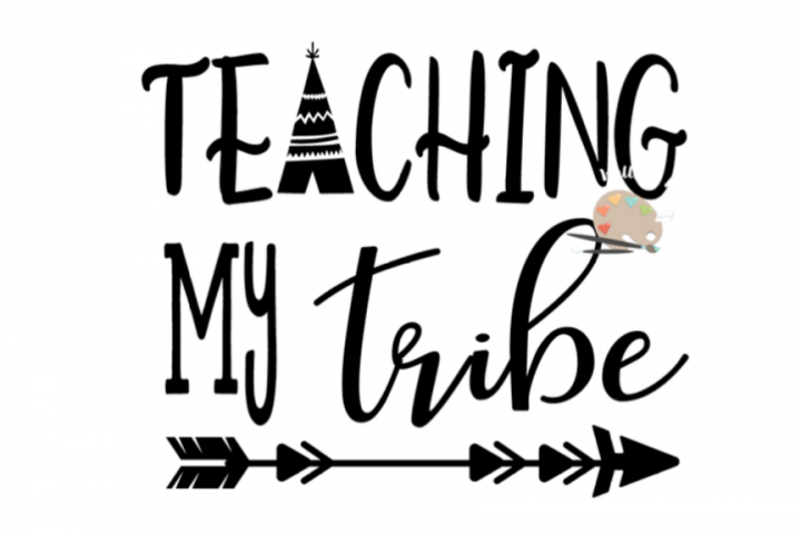 Teaching my tribe svg, teacher tribal svg dxf, school shirt