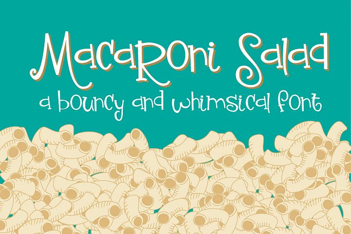 ZP Macaroni Salad - Free Font of The Week