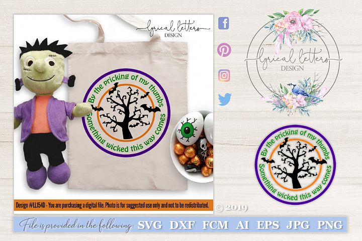 Something Wicked This Way Comes Halloween Svg Ll154 C 114465 Cut Files Design Bundles