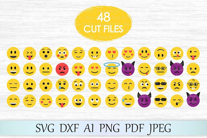 Download Emoji SVG, Emoticon svg, Emoji print svg, Emoji clipart