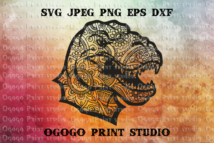 Download Tyrannosaurus Rex SVG, Zentangle SVG, Dinosaur svg ...