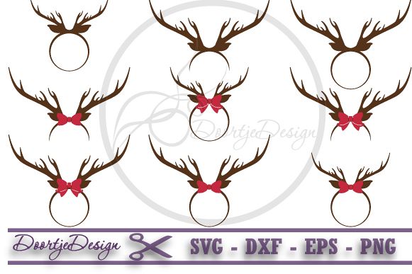 Download Reindeer SVG, Reindeer Monogram (45416) | SVGs | Design ...