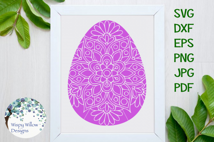Download Easter Egg Mandala SVG (190191) | SVGs | Design Bundles