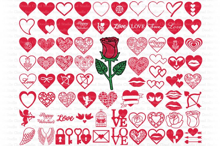 Download Heart SVG, Love SVG Cut Files, Valentine Heart SVG PNG ...