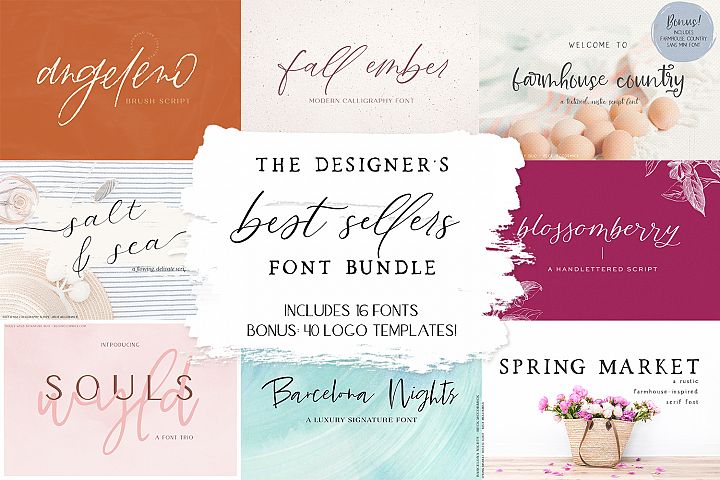 The Designers Best Sellers Font Bundle
