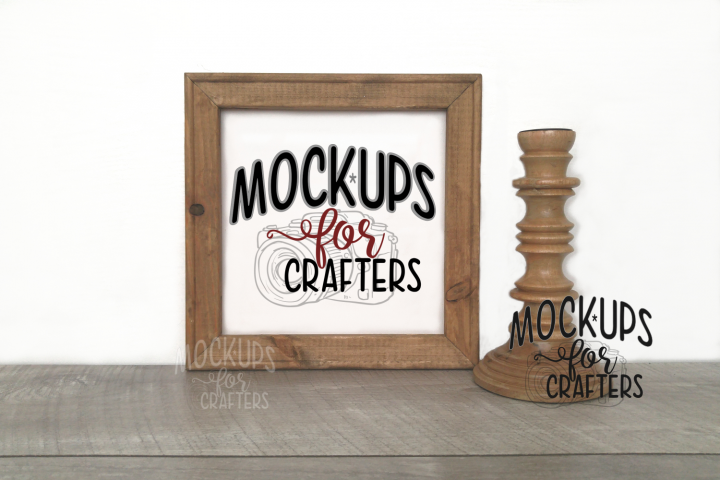 Download MOCK-UP REVERSE CANVAS 10x10, candlestick accessory