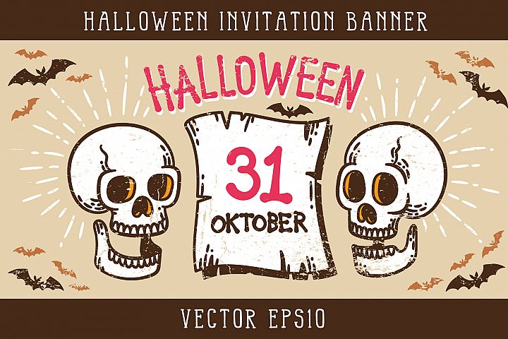 Halloween Invitation Banner