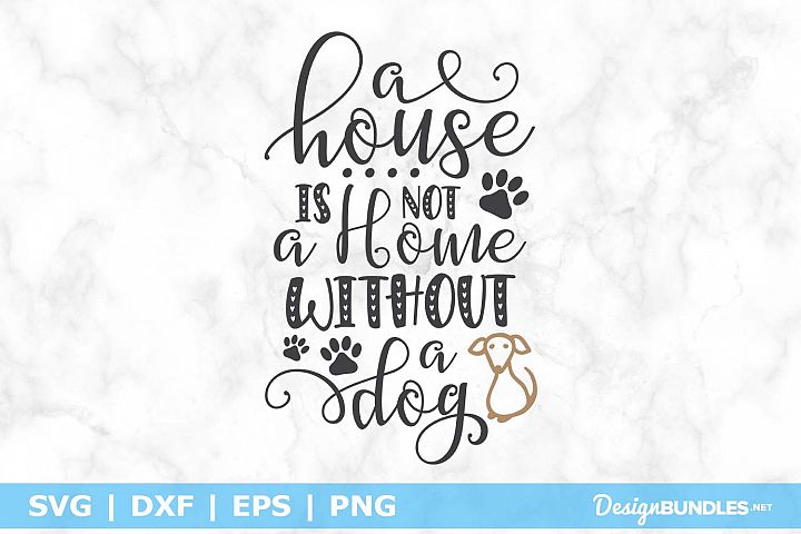 a house is not a home without a dog cushion