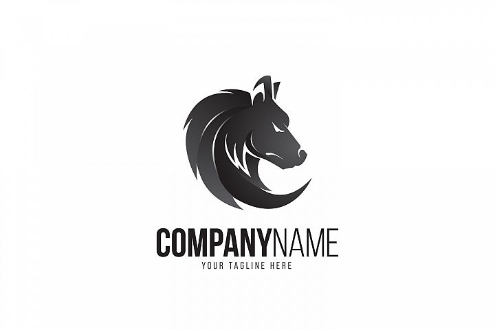 Black Wolf Logo (280034) | Logos | Design Bundles