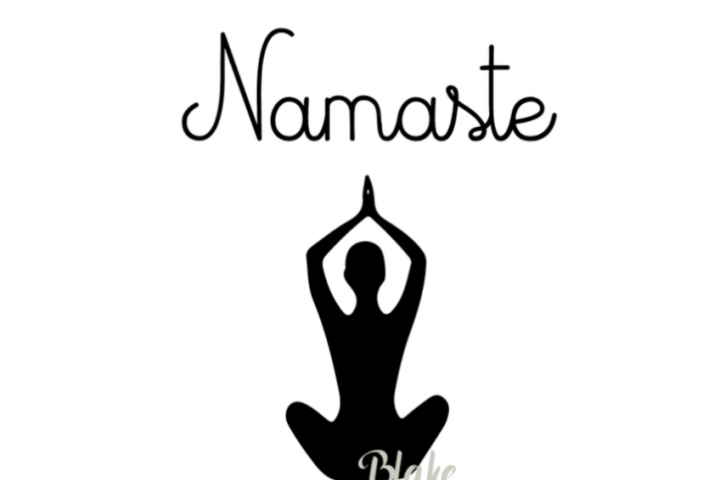 Download Namaste svg cut file, Yoga pose svg for silhouette cameo ...