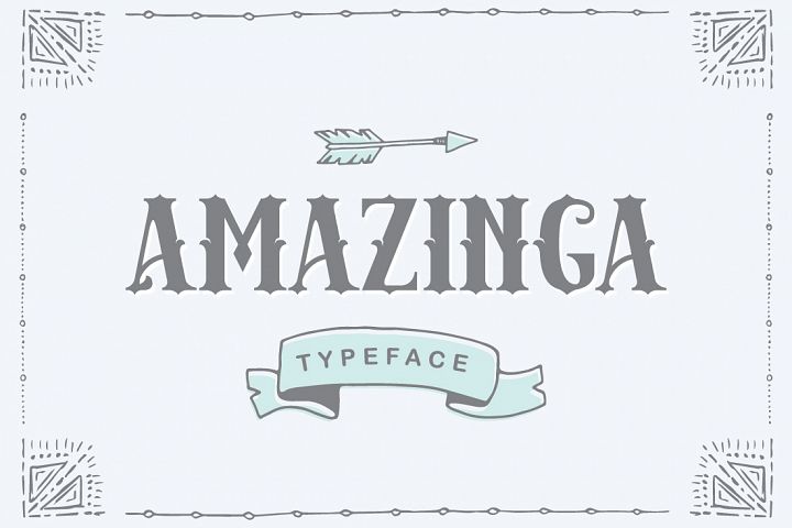 Amazinga Typeface - Free Font of The Week