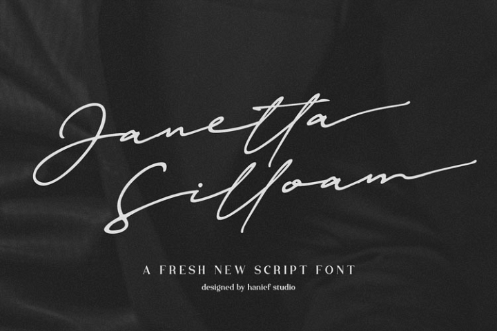 Janetta Silloam//Signature Font