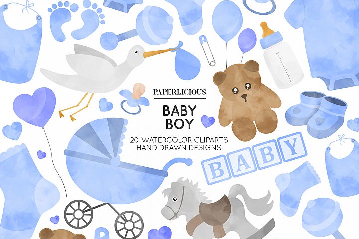 Baby Boy Nursery Cliparts
