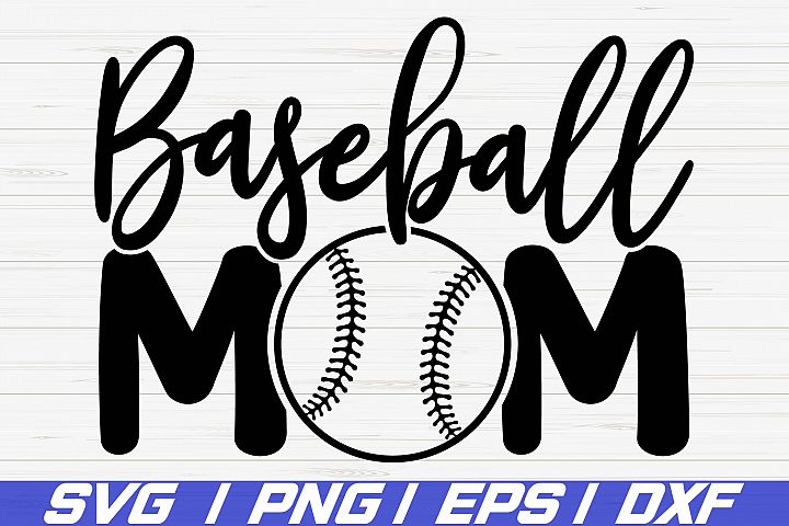 Baseball Mom SVG / Cut Files / Cricut / Baseball shirt (269981) | SVGs
