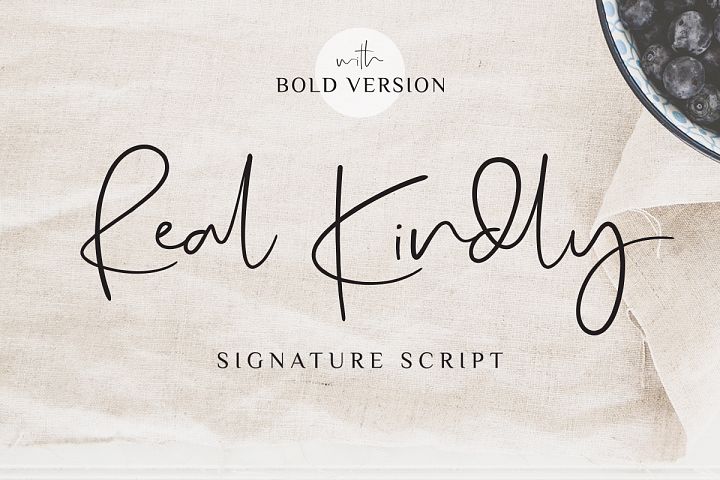 Real Kindly - Elegant Script
