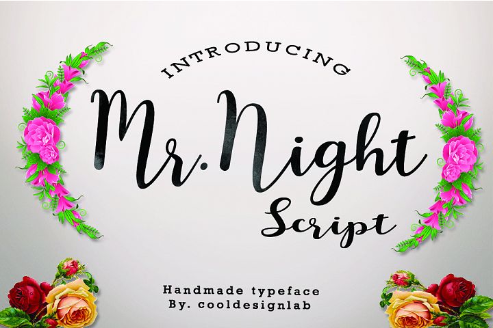 Mr.Night script - Free Font of The Week