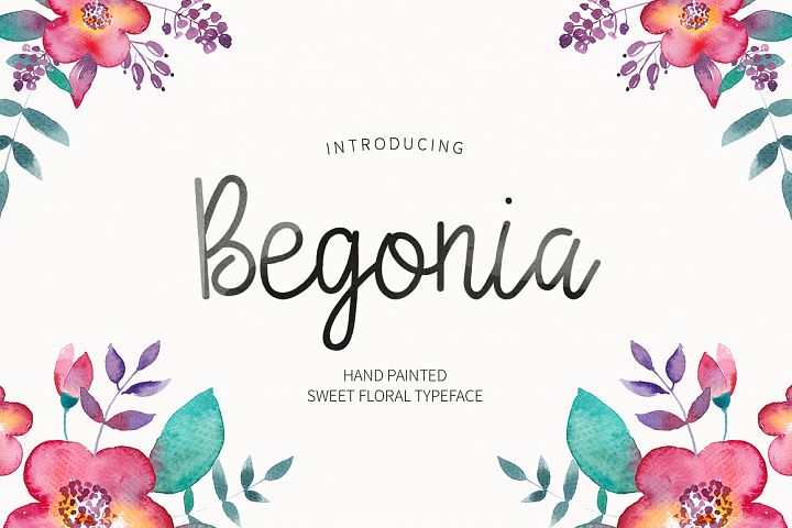 Begonia - Free Font of The Week